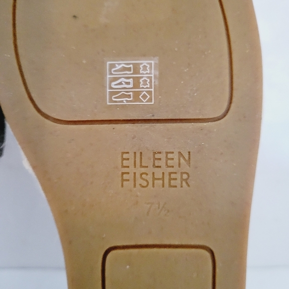 NEW Eileen Fisher Lee 2 Taupe Leather Espadrille Flat Sandals Size 7.5 US - Picture 7 of 7